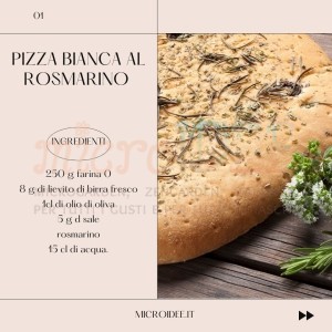 Pizza bianca al rosmarino croccante e aromatica